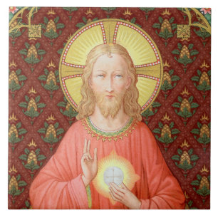 Jesus setzt die Heilige Kommunion ein (SAU 045) Fliese