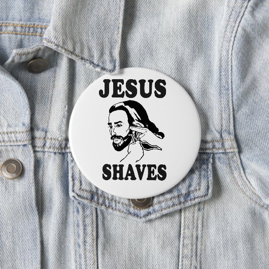 JESUS SHAVES BUTTON (Beispiel)
