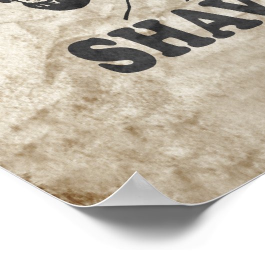 JESUS SHAVES POSTER (Ecke)