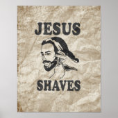 JESUS SHAVES POSTER (Vorne)