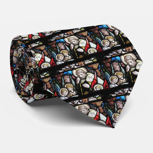 Jesus Shepherd Feste Glaskunst Krawatte (Gerollt)