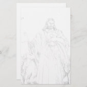 Jesus Shepherd Stationery Briefpapier (Vorne/Hinten)