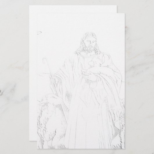 Jesus Shepherd Stationery Briefpapier (Vorne/Hinten)