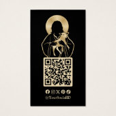Jesus Shepherd Vertical Business Card (Rückseite)