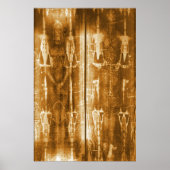 Jesus Shroud von Turin Negative Image Front & Back Poster (Vorne)