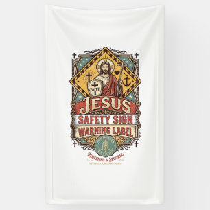 Jesus-Sicherheitsschild Warnschild Jesus-Sicherhei Banner