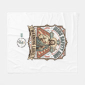 Jesus-Sicherheitsschild Warnschild Jesus-Sicherhei Fleecedecke (Vorderseite (Horizontal))