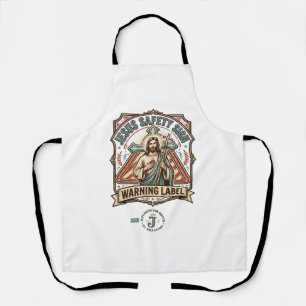 Jesus-Sicherheitsschild Warnschild Jesus-Sicherhei Schürze