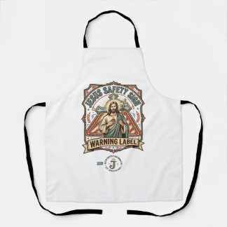 Jesus-Sicherheitsschild Warnschild Jesus-Sicherhei Schürze