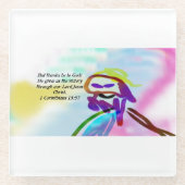 Jesus Sieg Glasuntersetzer (Vorderseite)