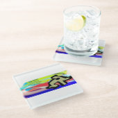 Jesus Sieg Glasuntersetzer (Schrägansicht)