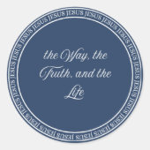 Jesus - Siegel flush Runder Aufkleber (Vorderseite)