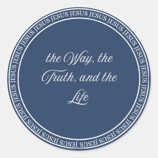 Jesus - Siegel flush Runder Aufkleber (Vorderseite)