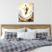 Jesus siegreich am Himmelstor Leinwanddruck (Insitu (Schlafzimmer))