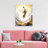 Jesus siegreich am Himmelstor Leinwanddruck (Insitu (Wohnzimmer))