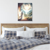 Jesus siegreich am Himmelstor Leinwanddruck (Insitu (Schlafzimmer))