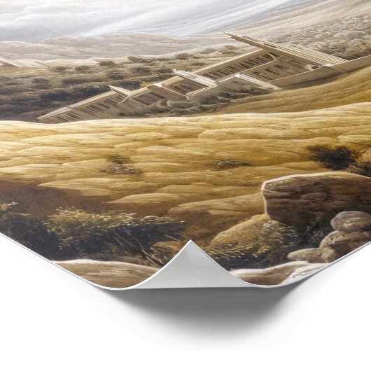 Jesus siegreich am Himmelstor Poster (Ecke)