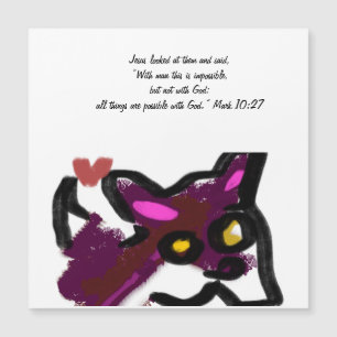 Jesus sieht aus magnetkarte