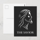 Jesus Silhouette des Erretters Postkarte (Vorne/Hinten)