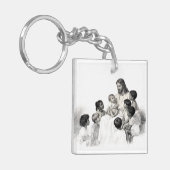 Jesus Sitting with Children Schlüsselanhänger (Vorderseite links)