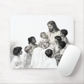 Jesus sitzt mit Kindern Mousepad (Mit Mouse)