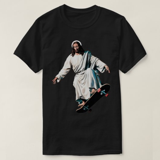 Jesus Skate Jesus Skateboard Jesus Skateboard T-Shirt (Design vorne)