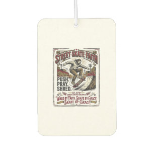 Jesus Skate Longboard Shirt Christlich Autolufterfrischer