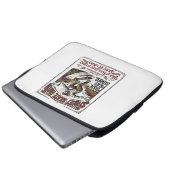 Jesus Skate Longboard Shirt Christlich Laptopschutzhülle (Vorne Knopf)