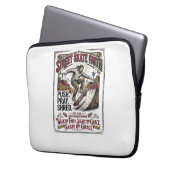 Jesus Skate Longboard Shirt Christlich Laptopschutzhülle (Vorderseite Links)