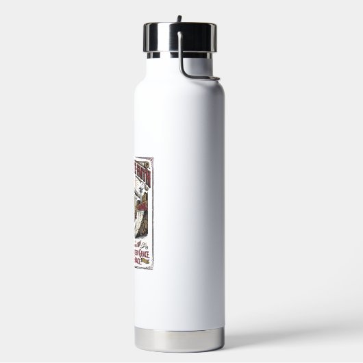 Jesus Skate Longboard Shirt Christlich Trinkflasche (Links)