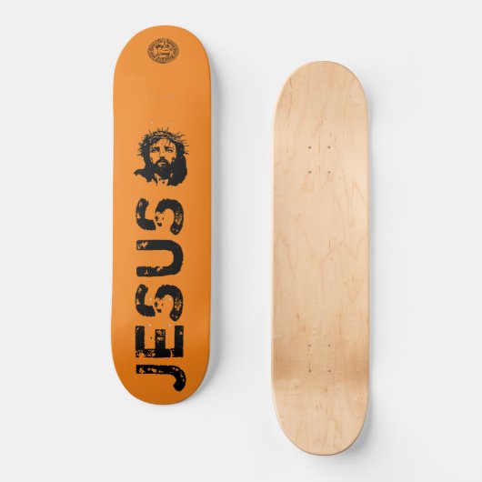 Jesus Skateboard, 8 1/8" Deck Skateboard (Vorderseite)