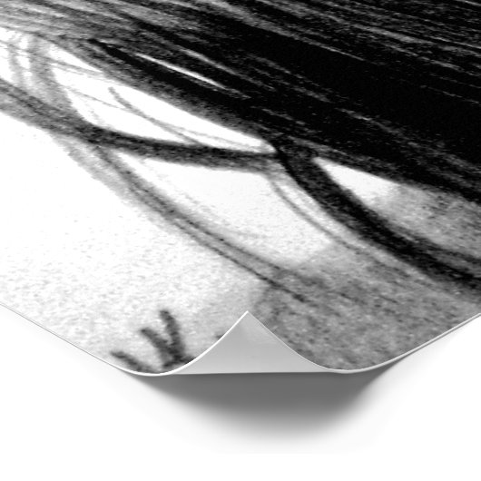 Jesus Sketch Poster (Ecke)