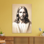 Jesus-Skizze 6 Leinwanddruck (Insitu (Wohnzimmer))