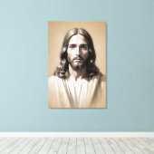 Jesus-Skizze 6 Leinwanddruck (Insitu (Holzboden))