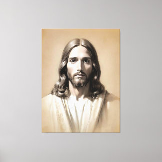 Jesus-Skizze 6 Leinwanddruck