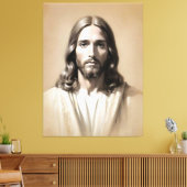 Jesus-Skizze 6 Leinwanddruck (Insitu (Wohnzimmer))