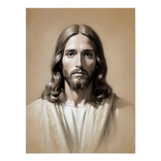 Jesus-Skizze 6 Poster (Vorderseite)
