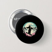 Jesus Snowboarden - Funny Christlich Religious Sno Button (Vorne & Hinten)