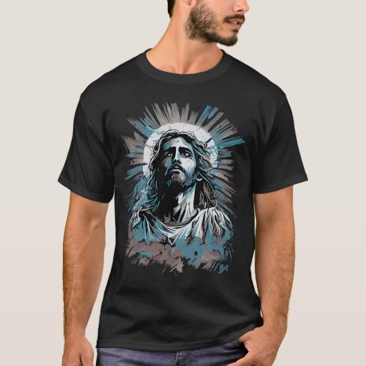 Jesus Sohn Gottes Licht der Welt T-Shirt (Vorderseite)