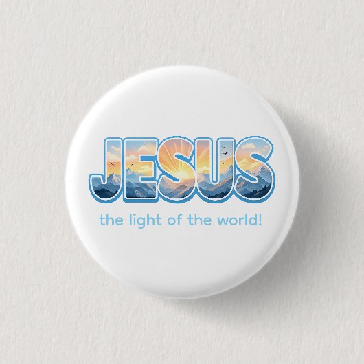 Jesus Sonnenaufgang Button (Vorderseite)