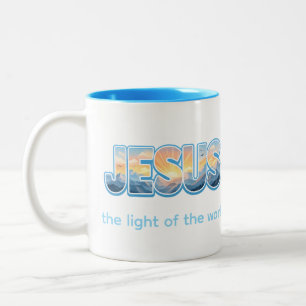 Jesus Sonnenaufgang Zweifarbige Tasse