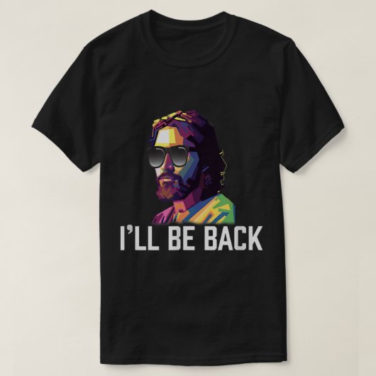 Jesus Sonnenbrille wird zurück sein Sonnenaufgang T-Shirt (Design vorne)