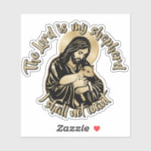 Jesus Sorgender Hirte Aufkleber (Blatt)