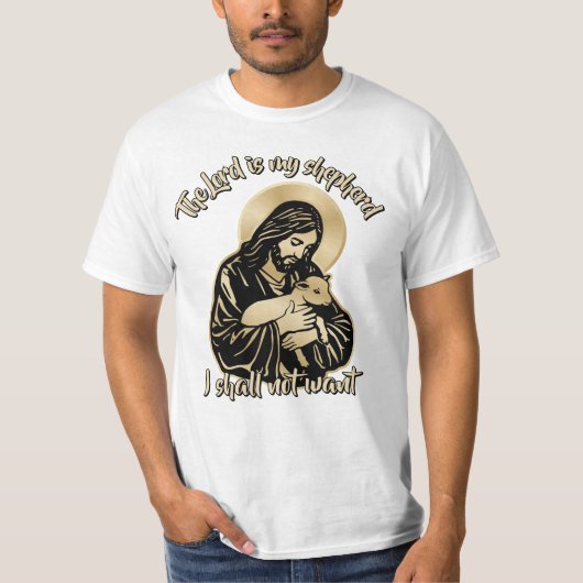 Jesus Sorgender Hirte T-Shirt (Vorderseite)
