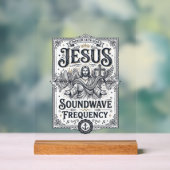 Jesus Soundwave Frequenz Jesus Soundwave Frequenz Acrylschild (Neutral)