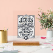 Jesus Soundwave Frequenz Jesus Soundwave Frequenz Acrylschild (Hochzeit)
