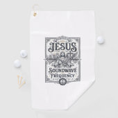 Jesus Soundwave Frequenz Jesus Soundwave Frequenz Golfhandtuch (Insitu)