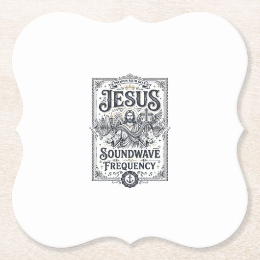 Jesus Soundwave Frequenz Jesus Soundwave Frequenz Untersetzer (Vorderseite)