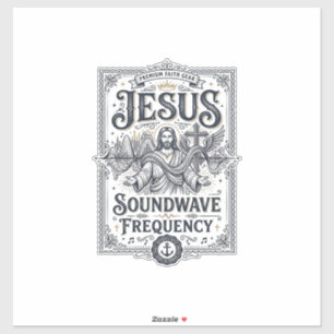 Jesus Soundwellen Frequenz Jesus Soundwellen Frequ Aufkleber