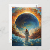 *~* Jesus Space Universe Heilung Erde AP50 Postkarte (Vorne/Hinten)